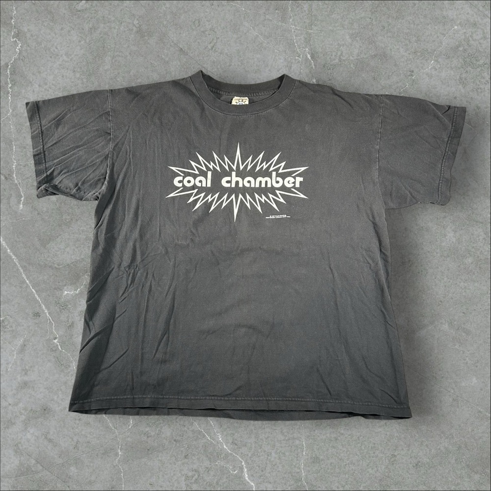 VTG Coal Chamber Shirt Mens XL Black 1997 Blue‎ Grape Nu Metal DONT F*** WITH ME